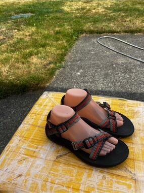 Rafters Sport Outdoor Strappy Sandals with Orange & Gray Sandals Size 9M